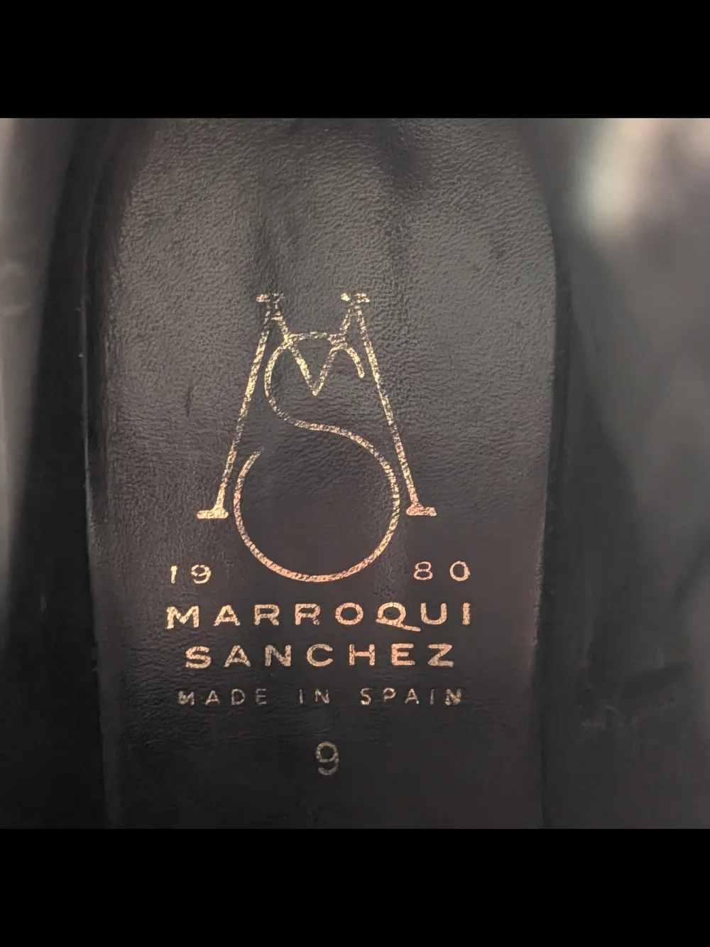 Marroqui Sanchez 1980 Black Suede Chelsey Bootie Size EU 40 US 9.5